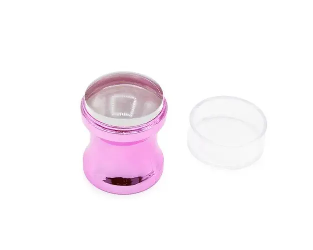 Set stampila pentru design unghii cu matrita, violeta