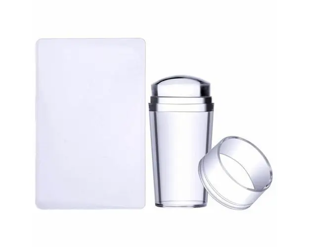 Set stampila unghii cu capac si racleta 