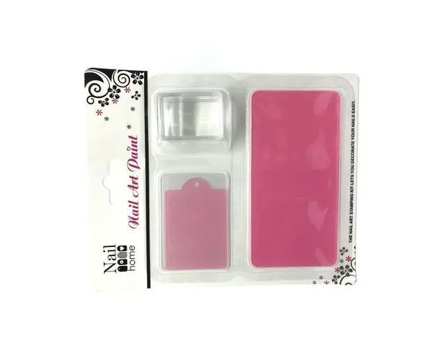 Set stampila unghii cu matrita Pink