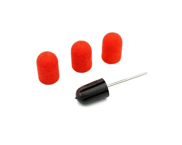 Set suport si smirghel 16*25mm #100 3 buc - Red