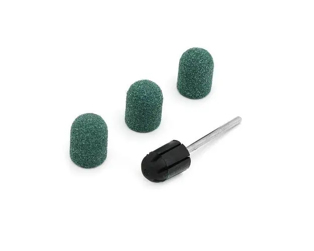 Set suport si smirghel rezerva 10*15mm #80 3 buc - Green