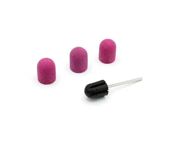 Set suport si smirghel rezerva 13*19mm #100 3 buc - Liliac