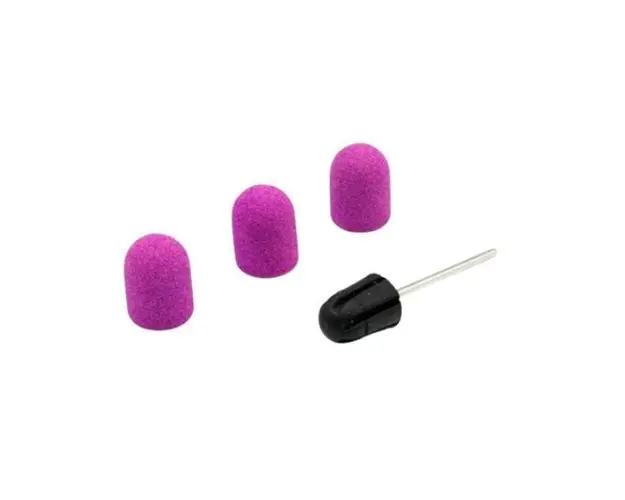 Set suport si smirghel rezerva 13*19mm #120 3 buc - Liliac