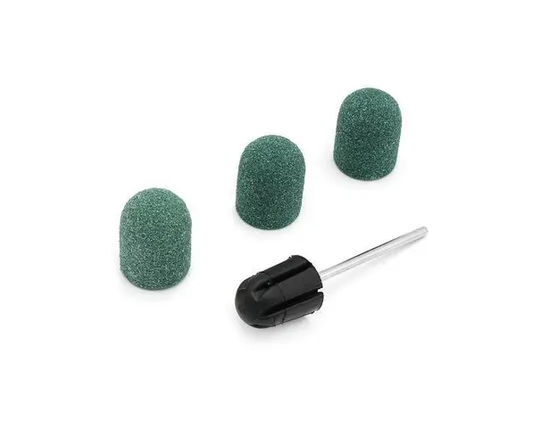 Set suport si smirghel rezerva 13*19mm #80 3 buc - Green