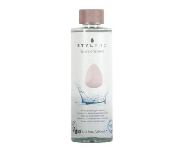 Solutie Curatare Bureti de Machiaj - Stylpro Makeup Sponge Sparkle, 250 ml