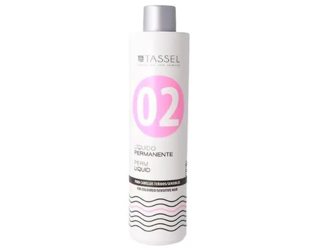 Solutie pentru permanent Tassel Perm Liquid 02, pentru par vopsit si sensibil, 500 ml