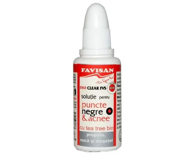 Solutie pentru Puncte Negre si Acnee Faviclear FVS Favisan, 30ml