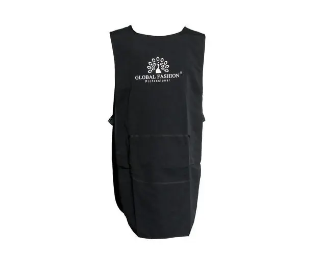 Sort pentru frizer, profesional, cu imprimeu Global Fashion, negru