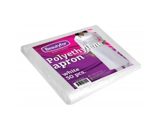 Sort Polietilena de Unica Folosinta - Beautyfor Disposable Polyethylene Aprons White, 50 buc