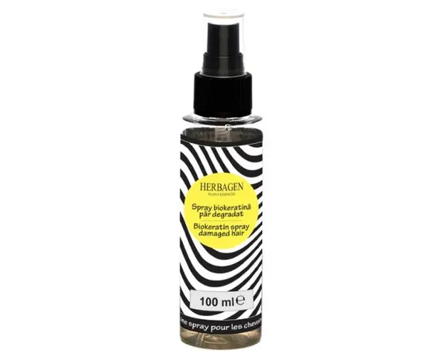 Spray Biokeratina pentru Par Degradat Herbagen, 100ml