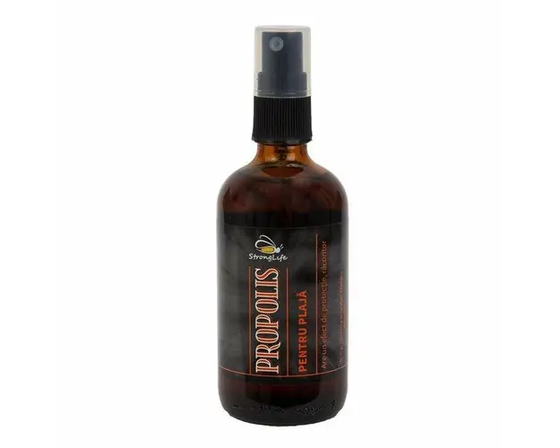 Spray cu propolis pentru plaja StrongLife by Dr. Ing. Cornelia Dostetan Abalaru apicultor - 100ml