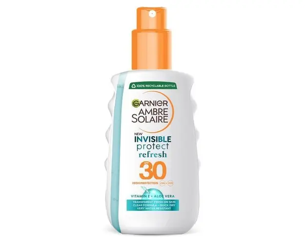 Spray de corp Invisible Protect Ambre Solaire, SPF 30, Garnier, 200 ml
