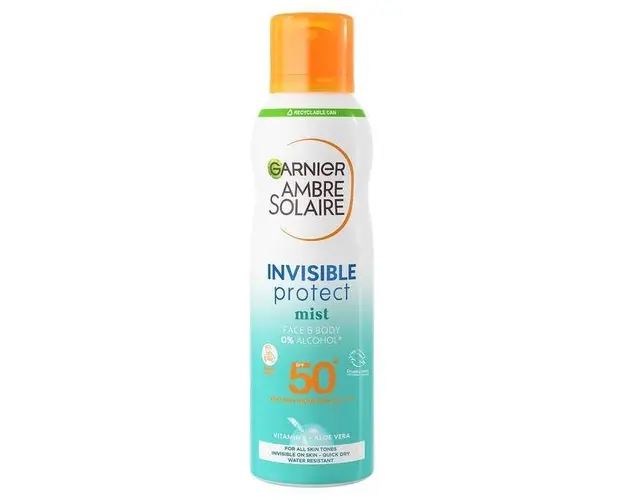 Spray de corp Invisible Protect Ambre Solaire, SPF 50, Garnier, 200 ml