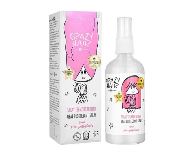 Spray de Par pentru Protectie Termica cu Grapefruit Roz CH10 - Heat Protectant Spray with Scent Pink Grapefruit, HiSkin, 100 ml