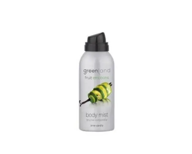 Spray corporal Body mist, cu lamaie verde si vanilie, Greenland, 75 ml