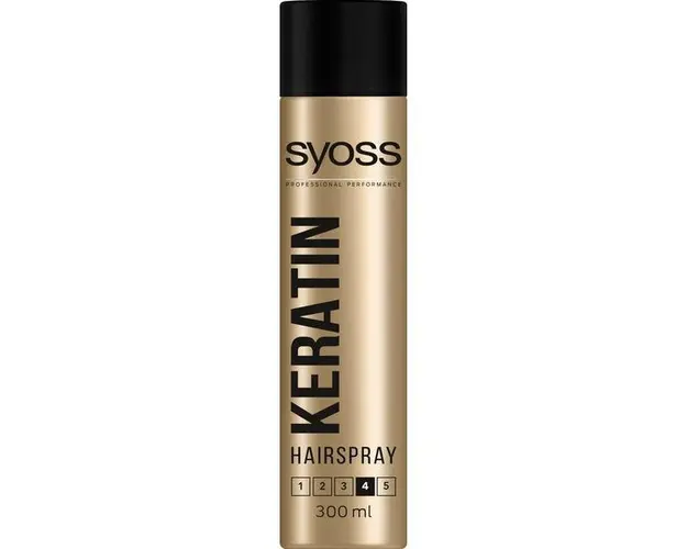 Spray Fixativ cu Keratina pentru Fixare Puternica - Syoss Professional Performance Keratin Hairspray, 300 ml