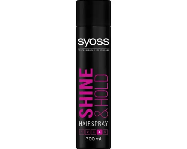 Spray Fixativ pentru Stralucire si Fixare Puternica - Syoss Professional Performance Shine &amp; Hold Hairspray, 300 ml