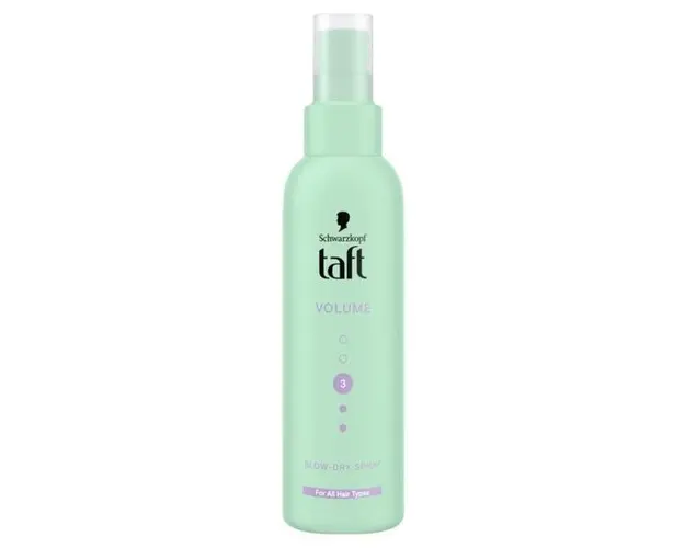 Spray Fixativ pentru Volum si Fixare Puternica pentru Toate Tipurile de Par - Schwarzkopf Taft Volume Blow-Dry-Spray Hold 3 for All Hair Types, 150 ml