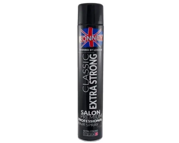 Spray fixativ Ronney Extra Strong, pentru fixare foarte puternica, 750 ml