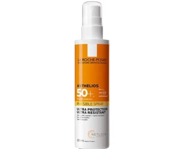 Spray invizibil cu SPF 50+ pentru corp Anthelios, La Roche-Posay, 200 ml