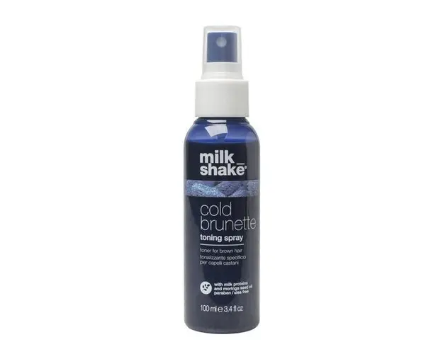 Spray Nuantator pentru Neutralizarea Tonurilor de Rosu sau Portocaliu pentru Par Brunet/ Saten - Milk Shake Cold Brunette Toning Spray, 100 ml