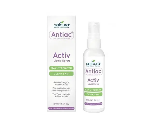 Spray pentru Curatarea Pielii Congestionate cu Acnee pentru Fata si Corp Antiac Activ Salcura, 100ml