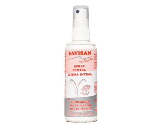 Spray pentru Igiena Intima cu Echinacea Faviintim Favisan, 100ml