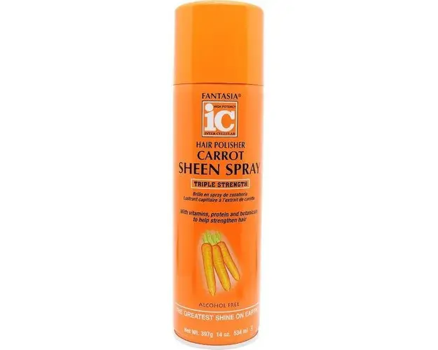 Spray pentru luciu par, cu extract de morcov, rezistenta tripla Fantasia Ic, 397 g