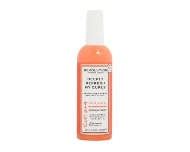 Spray pentru Par Cret si Ondulat - Revolution Haircare Deeply Refresh My Curls Revitaliser Spray Curl 3+4, 150 ml