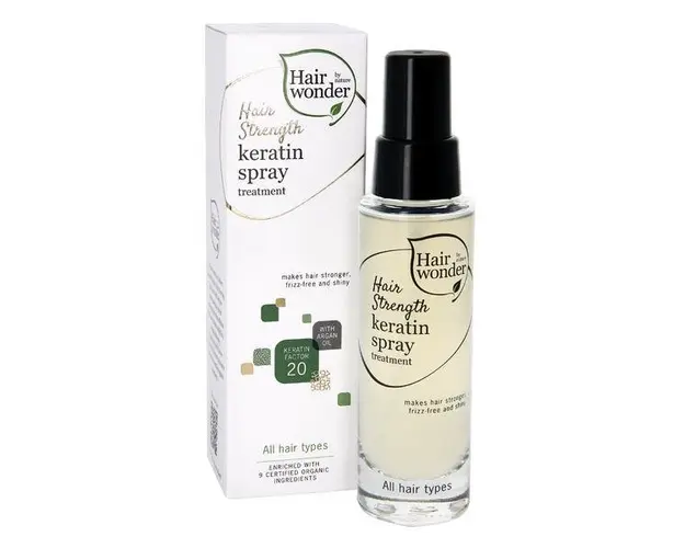 Spray pentru par tonifiant cu keratina, provitamina B5, ulei de argan, Hairwonder, 50 ml