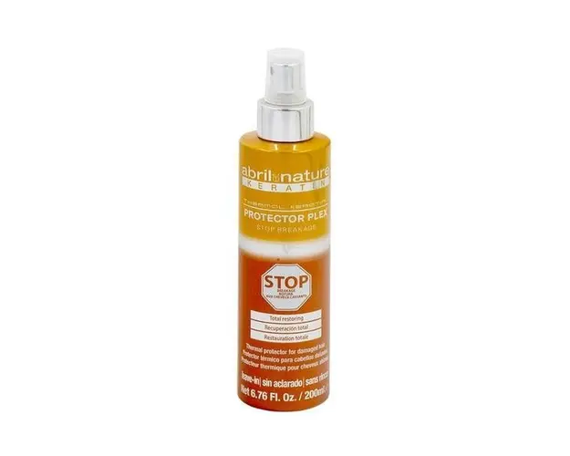 Spray regenerare cu protectie termica pentru par degradat Plex Stop Breakage Keratin Abril et Nature, 200 ml