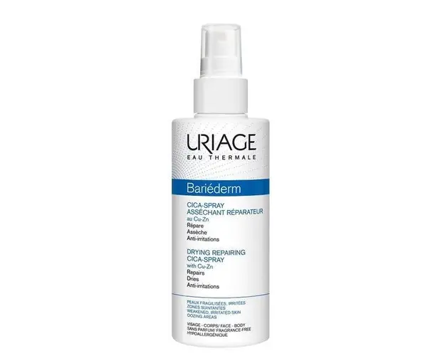 Spray reparator pentru pielea iritata Bariederm Cica, Uriage, 100 ml
