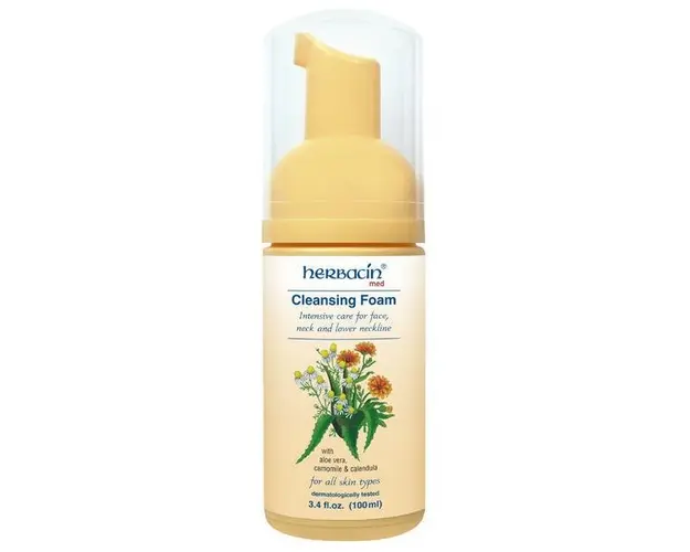 Spuma de curatare faciala, Herbacin, 200 ml