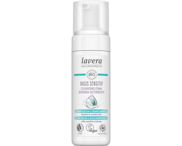 Spuma de Curatare pentru Ten sensibil - Basis Sensitiv Lavera, 150 ml