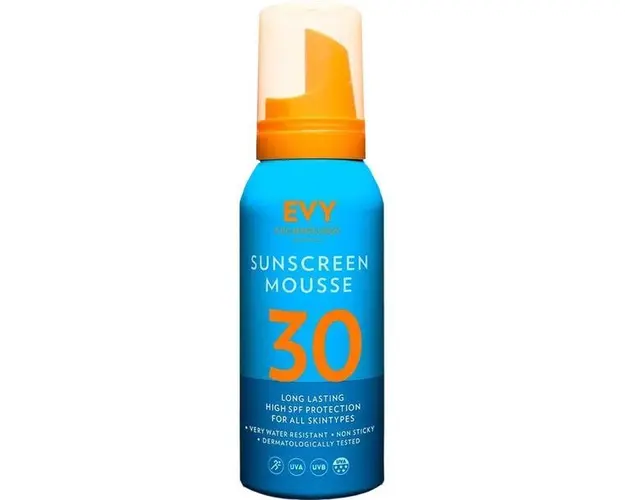 Spuma de fata si corp Unisex SPF 30, Evy Technology, 100 ml