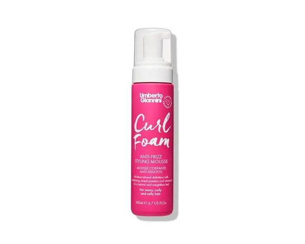 Spuma Modelatoare Anti-Frizz pentru Par Cret - Umberto Giannini Curl Foam, 200 ml