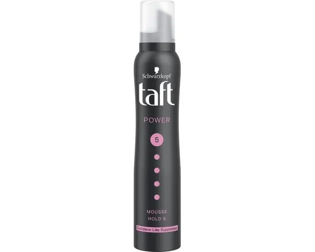 Spuma Modelatoare cu Casmir pentru Fixare Foarte Puternica - Schwarzkopf Taft Power Mousse Hold 5 Cashmere, 200 ml