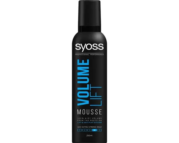 Spuma Modelatoare pentru Volum si Fixare Extra Puternica - Syoss Professional Performance Volume Lift Mousse, 250 ml