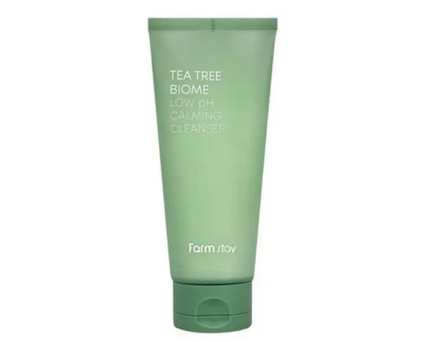 Spuma pentru Curatarea Fetei cu Arbore de Ceai Farmstay Biome pH Calming Cleanser, 180 ml