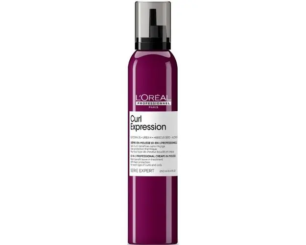 Spuma pentru Par Cret si Ondulat - L&#039;oreal Professionel Curl Expression 10-in-1 Cream-in-Mousse, 250 ml