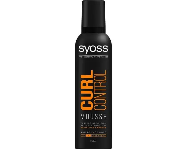 Spuma pentru Bucle Definite - Syoss Professional Performance Curl Control Mousse, 250 ml