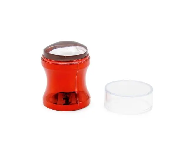 Stampila pentru unghii cu matrita, set, red