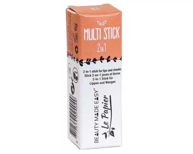 Stick 2 in 1 Vegan pentru Buze si Obraji Multi Stick Beauty Made Easy, nuanta 04 Orange, 6 g
