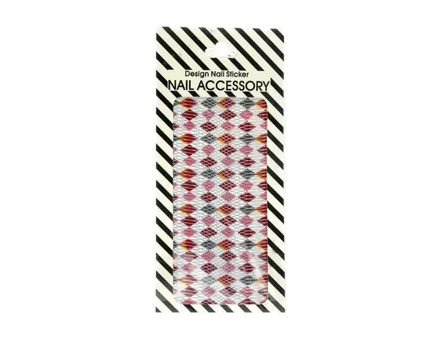 Sticker unghii, Global Fashion, 3D Nail Accessory Rhombus, Multicolor, 1 set