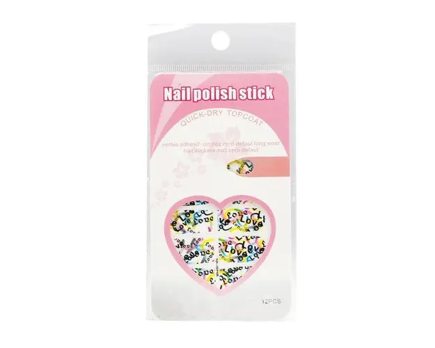 Sticker unghii, Global Fashion, manichiura finisata, JY-029, Multicolor