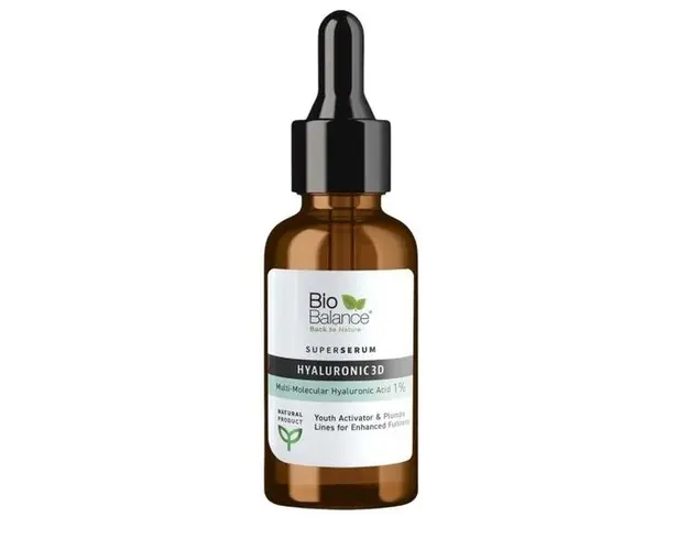 Super Serum Hyaluronic 3D cu Acid Hialuronic Multi-Molecular 1%, Regenerant si Antirid - Bio Balance, 30 ml