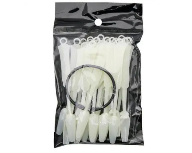 Tipsuri balerina pentru prezentare 24 buc - White