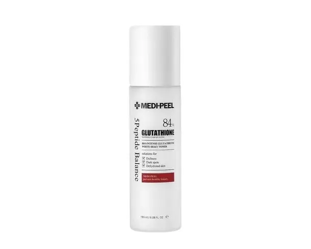 Tonic dublu iluminator cu 84% glutation, Medi-Peel,Bio-Intense Glutathione White Silky Toner,180 ml