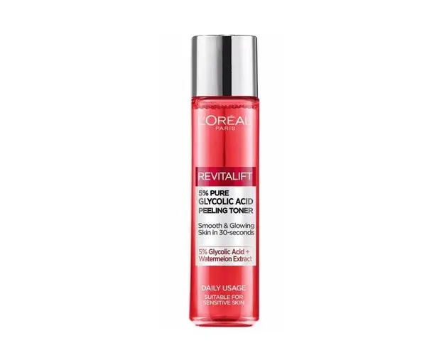 Tonic Exfoliant pentru Fata cu Pepene Verde - L&#039;Oreal Paris Revitalift 5% Pure Glycolic Acid Peeling Toner, 180 ml