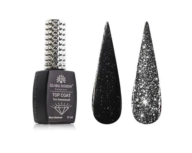 Top Coat Disco Silver, fara strat lipicios, 12ml